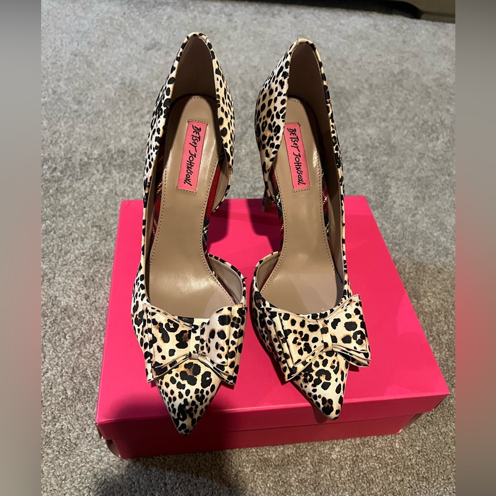 Betsey Johnson Animal Print Heels